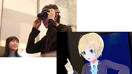 de:code 2018 ハニカAI for HoloLens展示 日本マイクロソフト株式会社